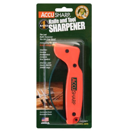 Accusharp 014C - Afilador de cuchillos, color naranja