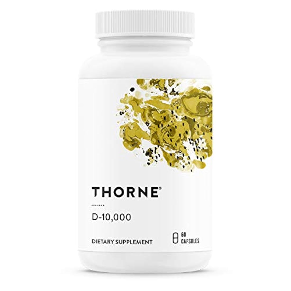 Suplemento alimenticio con vitamina D-10,000 y vitamina D3 (10,000 IU) para unos huesos y músculos sanos (60 cápsulas), de Thorne Research , D148, 1