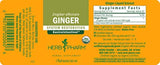 Extracto de jengibre orgánico certificado Herb Pharm