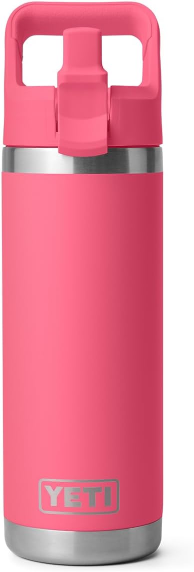 Botella YETI Rambler 18 oz, Acero Inoxidable, Aislada, Con Popote