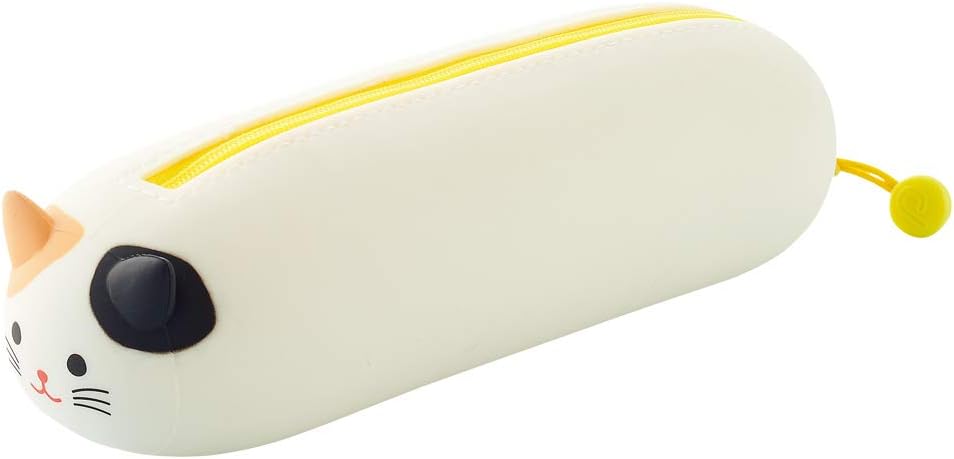 Estuche Horizontal con Cremallera, 2.5 x 7.9, Gato Calicó