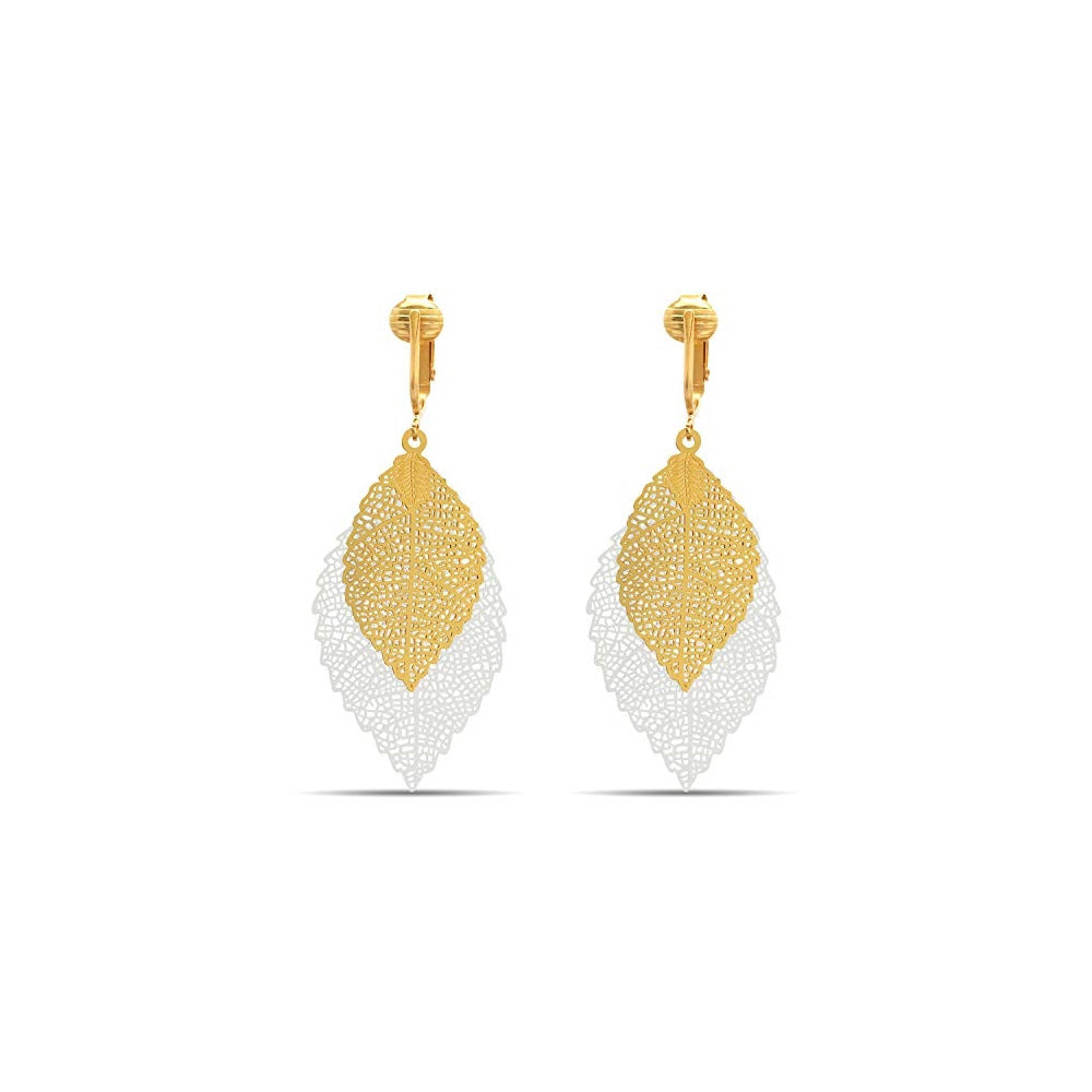 Aretes de filigrana victoriana con broche para mujer