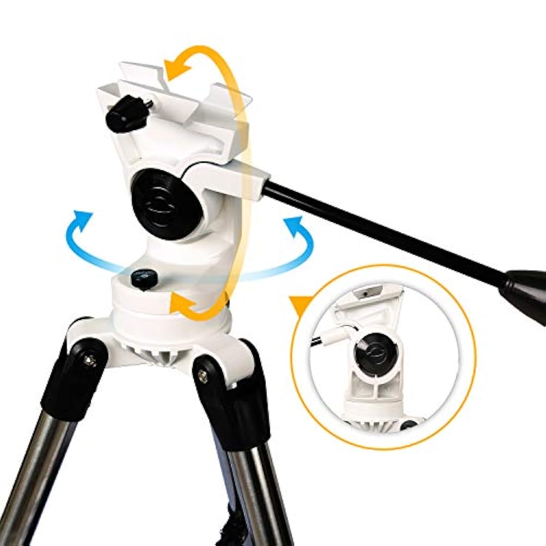 telescopio refractor astronómico AZ de 80 mm