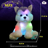 Juguete de peluche con luz LED para cachorro