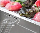 Incoc - Cubo de acero inoxidable para lavabo y vajilla