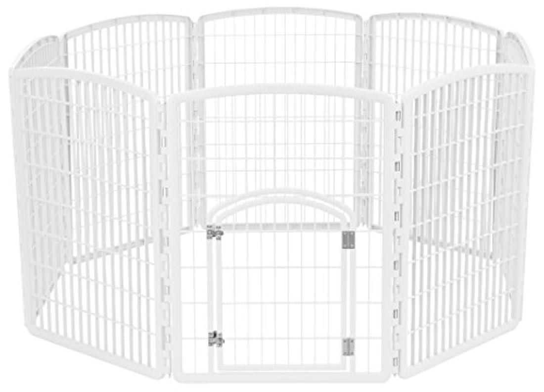 Corral para mascotas con puerta, 34 pulgadas.