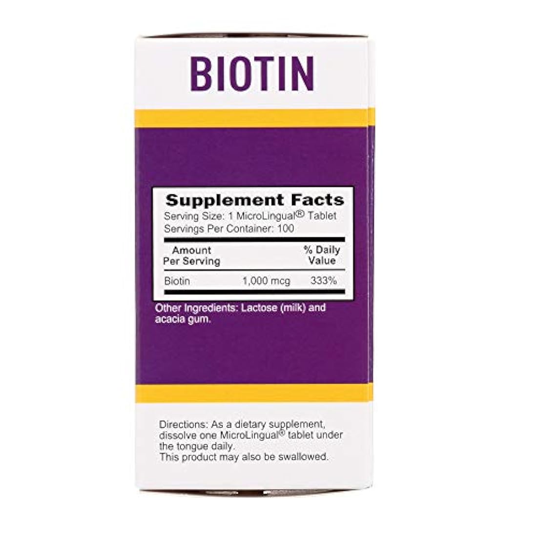 Superior Source Biotina [1000 mcg] Sublingual Instant Dissolve Tablets - Vitaminas para el crecimiento del cabello, la piel y las uñas - 100 unidades