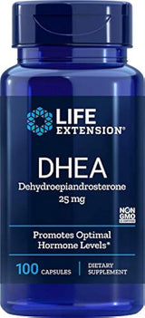 DHEA, 25 mg, 100 cápsulas