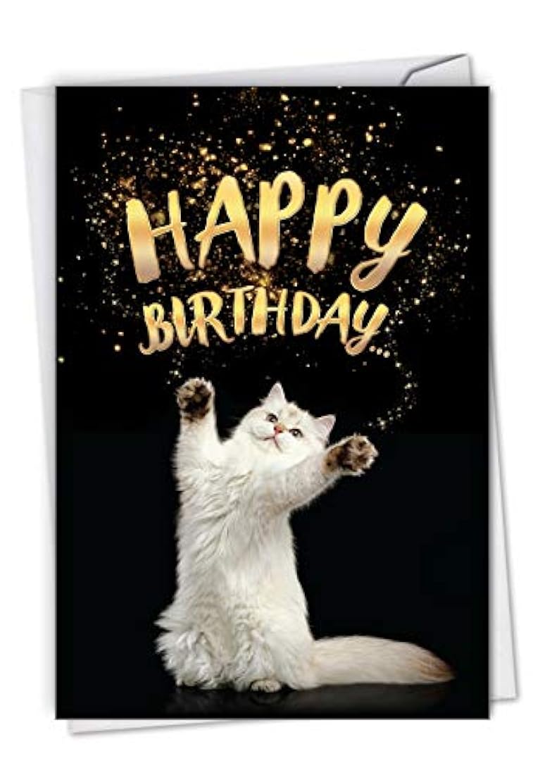 Tarjeta de felicitación para gatos: tarjeta de cumpleaños