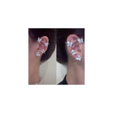 Aretes de mariposa con circonita para mujer