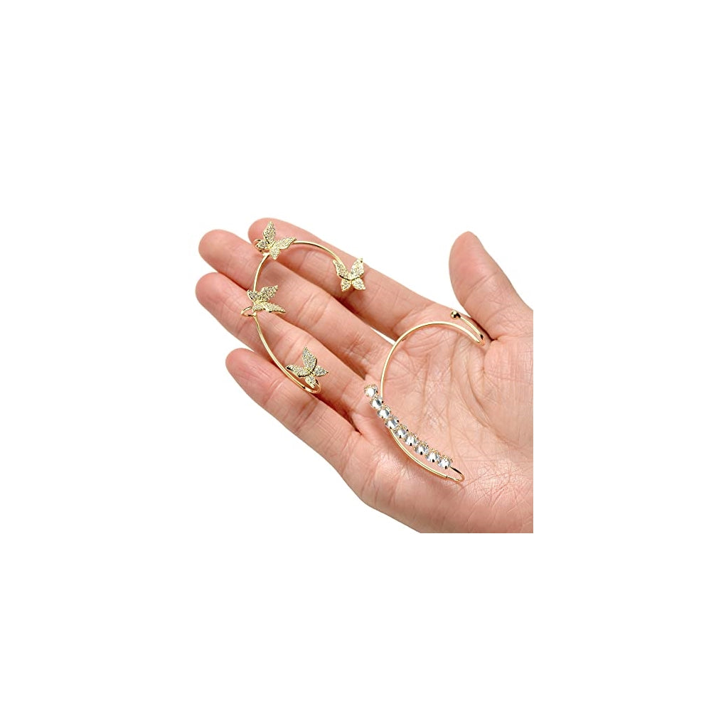 Aretes de mariposa largos con borla para mujeres