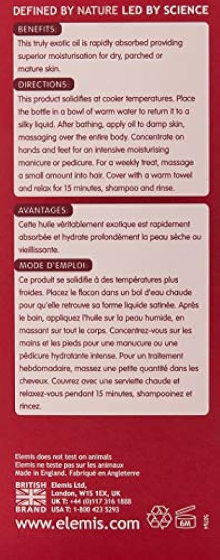 ELEMIS Frangipani Monoi aceite para cuerpo