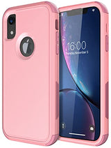 Diverbox Funda para iPhone Xr [a prueba de golpes, a prueba de gotas] [a prueba de polvo], resistente funda de protección para Apple iPhone XR (rosa)