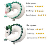 Almohada con forma de dragón en forma de U de felpa