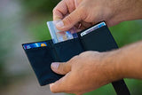 Billetera de nailon para hombre con bloqueo RFID