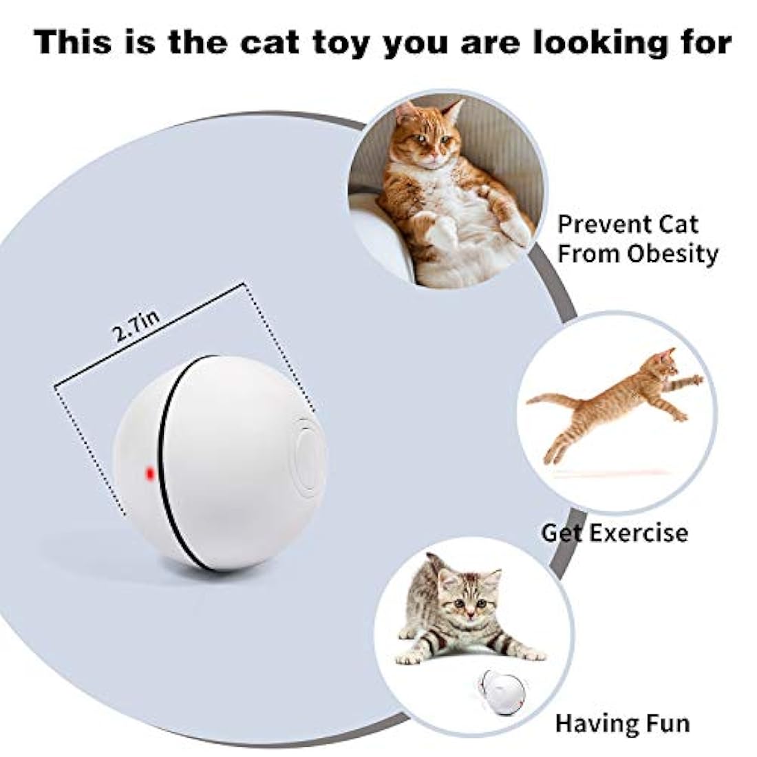 Juguete interactivo inteligente para gato, versión