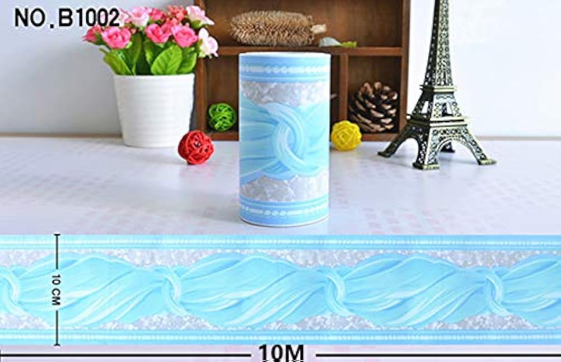 cenefa papel tapiz con borde y pegamento