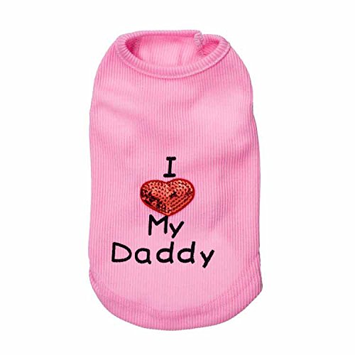 Petall Camiseta para perro con texto  lindo chaleco