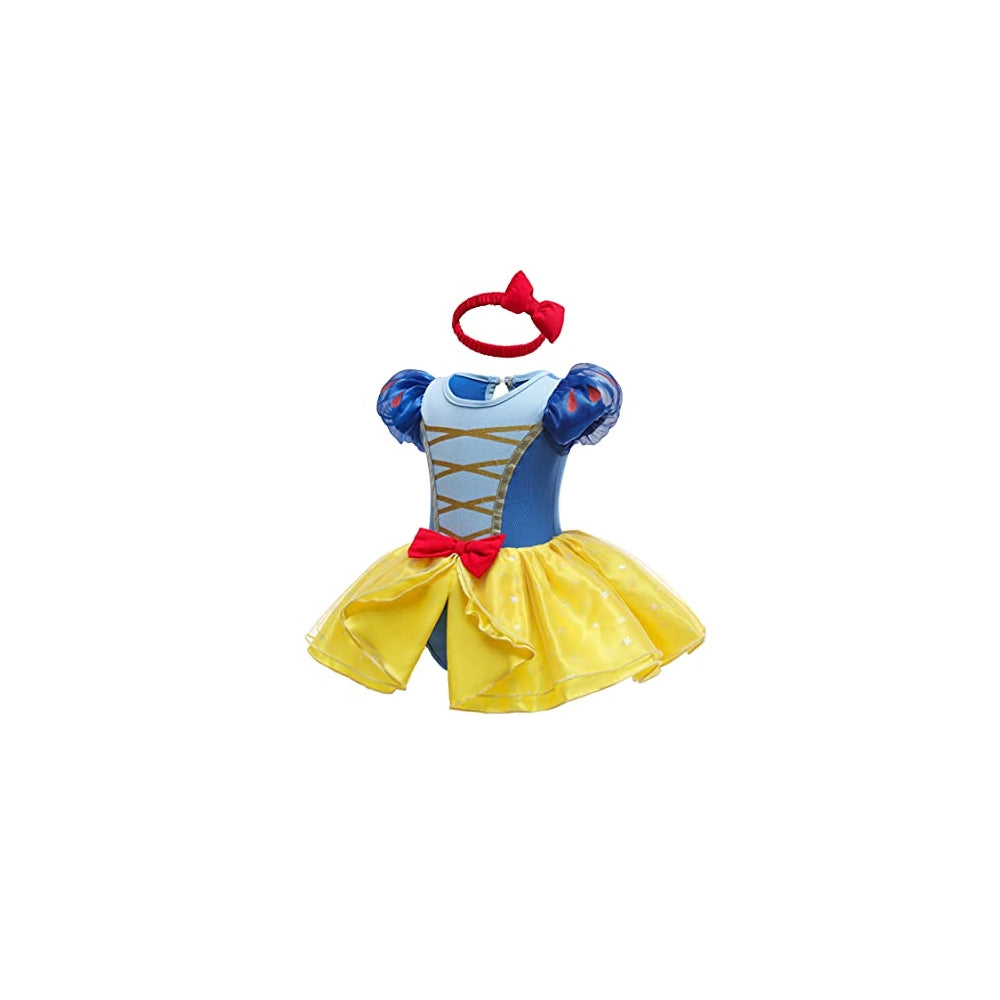 Disfraz Mameluco con diadema para bebé Blancanieves 3-6 mes