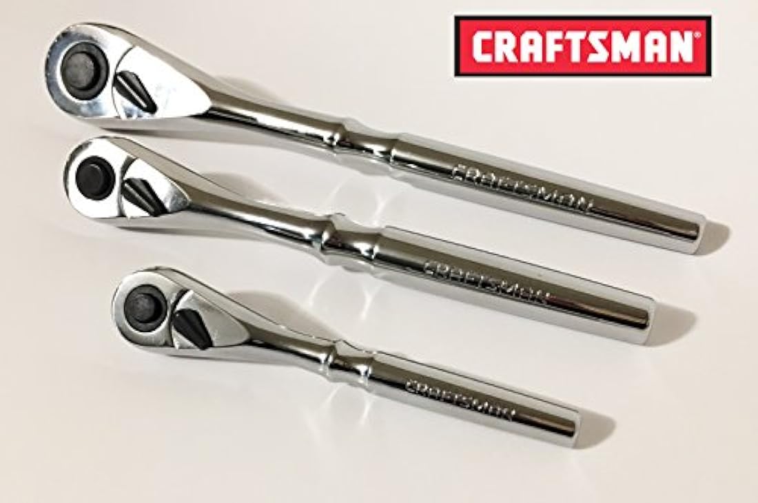 Craftsman 3 piezas asa sólida lágrima juego de carraca