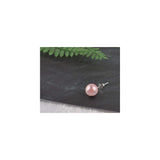 Aretes de perlas hipoalergénicos de plata para mujeres