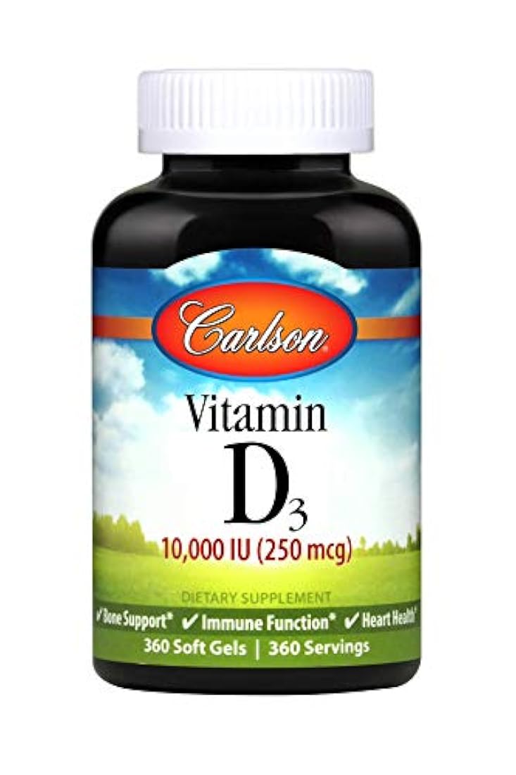 Carlson Labs Vitamina D3 10,000 IU, 360 Count