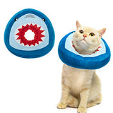 EXPAWLORER Collar de cono de gato suave – Collar de recuperación de gato lindo dona para curación de heridas, collar protector E después de la cirugía, collares isabelinos para gatitos y perros pequeños