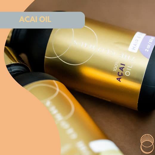 Aceite de Açaí Puro Prensado en Frío Antioxidante para Piel y Cabello