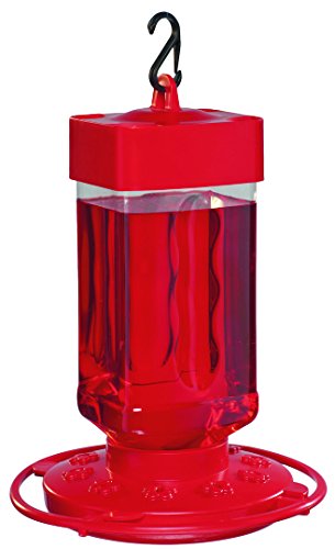 Bebedero para colibrí de 32 onzas 3055 de First Nature, Paquete de 1, Rojo