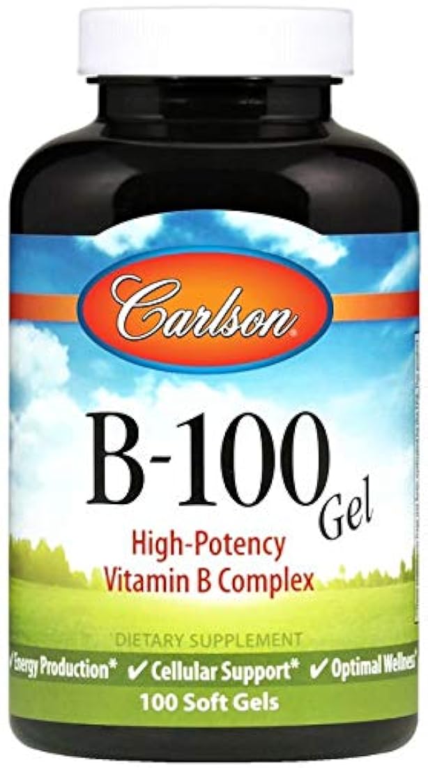 Carlson Labs b-compleet-100, Complejo de Vitamina B, 1