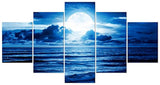 Pyradecor - Lienzo con impresión giclée de luna blanca