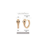 Aretes de aro contra el mal de ojo para mujer