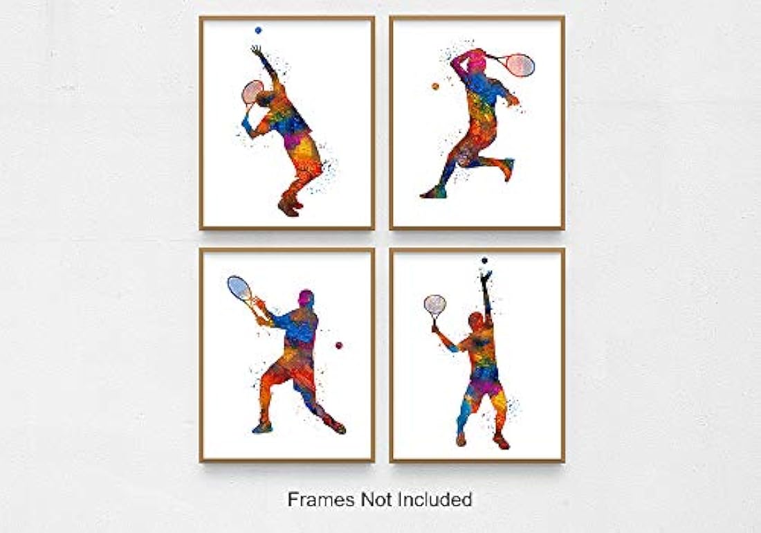 juego de 4 cartel decorativo sin marco de pared