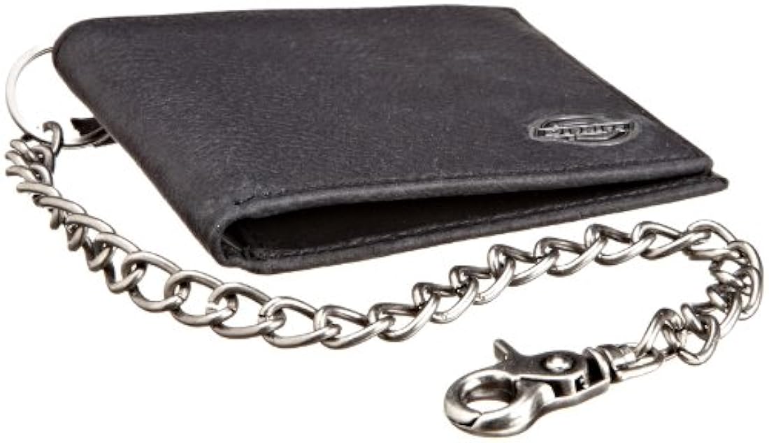 Cartera con cadena biplegable para hombre