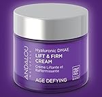 Crema tonificante con acido hialurónico DMAE AndalouNaturals