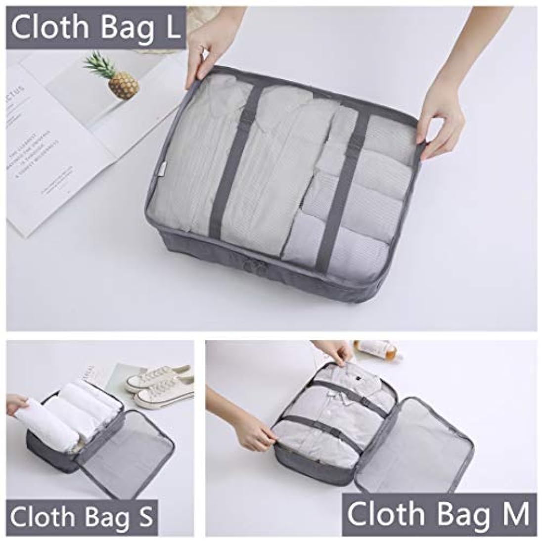 bolsas de viaje, set de cubos de embalaje para viaje