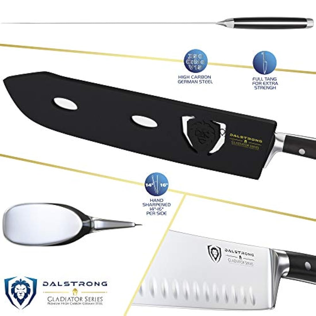 DALSTRONG-Cuchillo de carnicero de nariz de toro extra largo