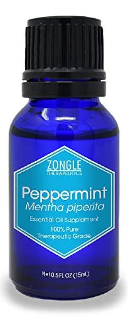 Zongle - Aceite esencial de menta, India, seguro para Ingestre, Mentha Piperita, 15 ml