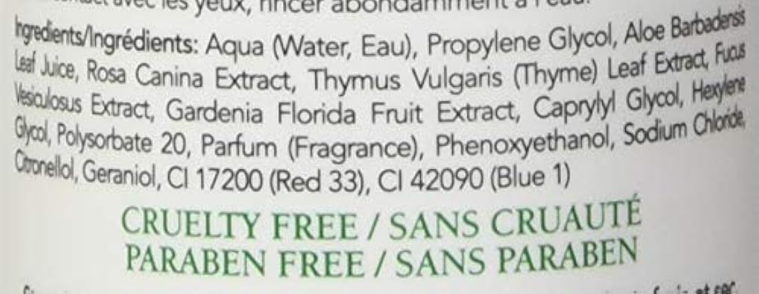 Spray facial con hierbas de aloe y agua de rosas