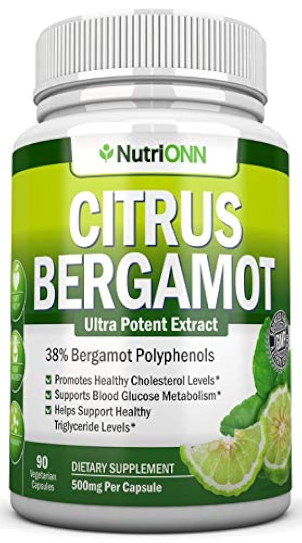 Bergamota de cítricos - 500 mg - 90 cápsulas vegetarianas