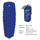 Colchoneta de dormir hinchable ultraligera con diseño