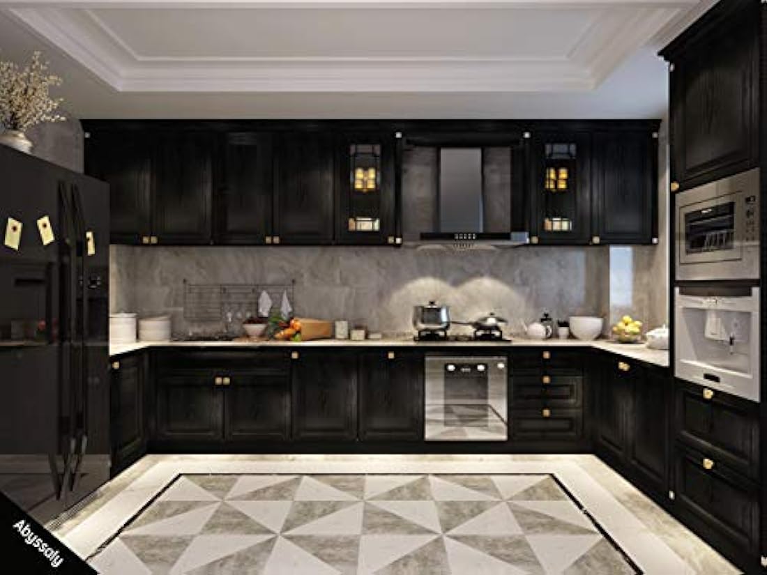 Abyssaly- Papel autoadhesivo decorativo  para muebles,