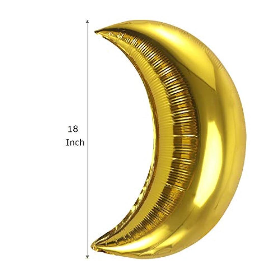 12 globos de lámina de Mylar de luna, 18.0 in