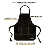 Delantales de Cocina Delantal ajustable para barbacoa