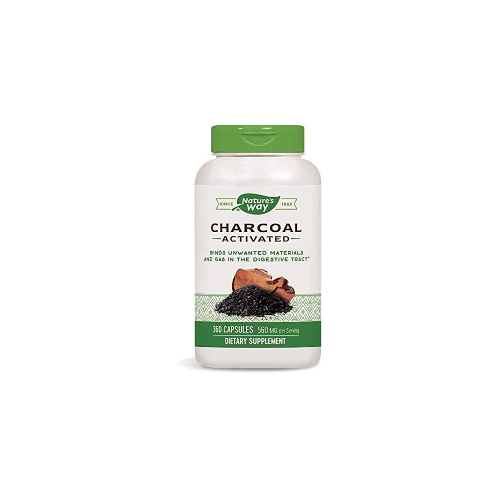 Suplemento Carbón activado 560 mg por porción 360 cápsulas
