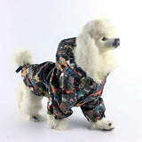 Chubasquero impermeable con capucha para perros y gatos pequeños