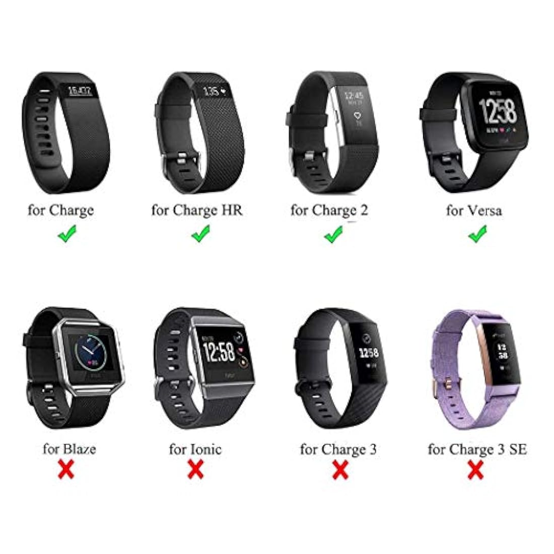 Banda de silicona para uso extra grande de muñeca o tobillo