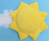 Almohada de peluche (diseño de luna, luna), color amarillo