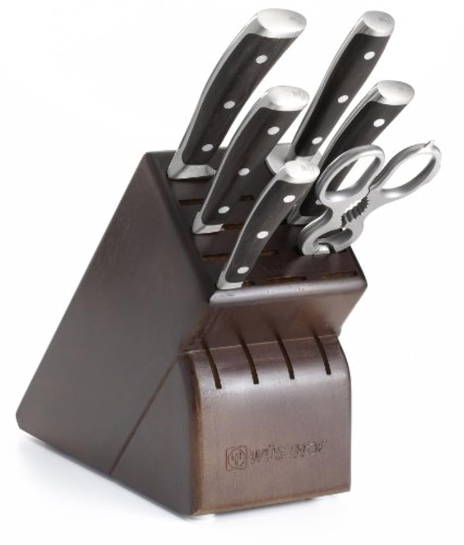 Wüsthof Ikon – Juego de cuchillos con BLACKWOOD asas