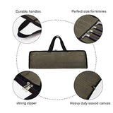 QEES Pro Chef's Knife Roll (4 ranuras), bolsa de lona